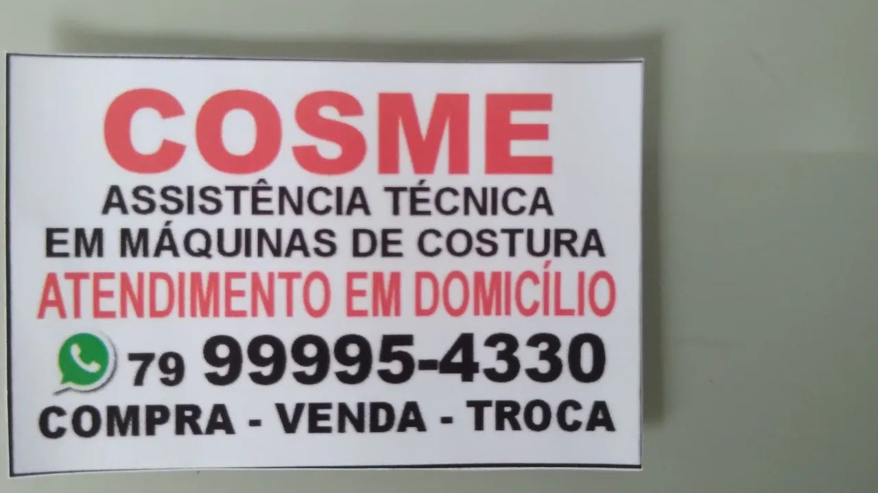 Conserto de máquina de costura industrial e doméstica 