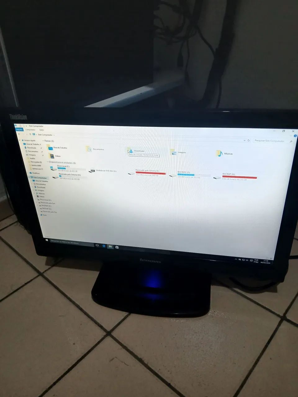MONITOR LENOVO 20 POLEGADAS  - Foto 4