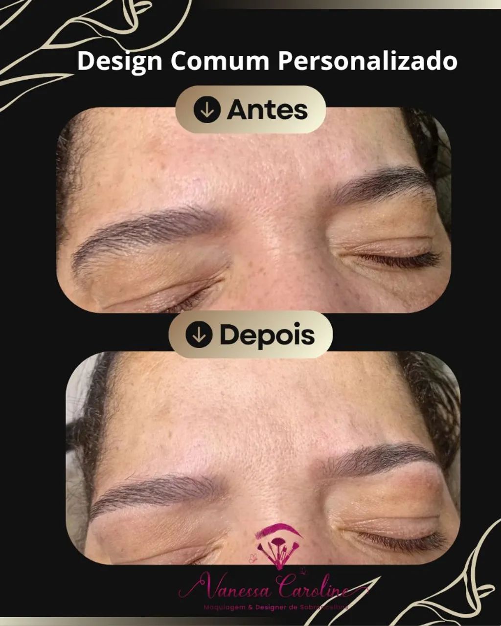 Design de Sobrancelhas com henna e sem - Foto 2