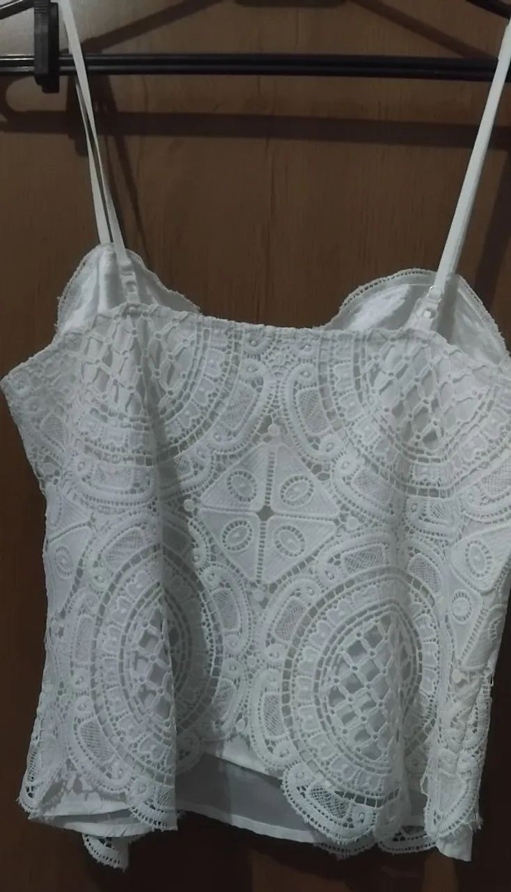Cropped em renda artesal - Foto 2