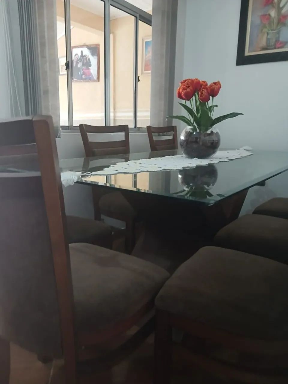 Jogo de jantar com sete cadeiras  - Foto 2