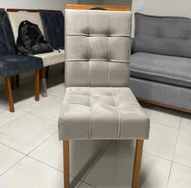 Conjunto Mesa Capri 120 com 4 Cadeiras Estofadas - Foto 2