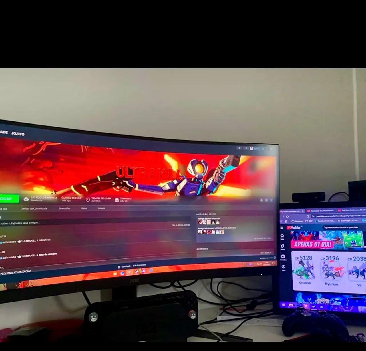 Monitor Gamer AOC 32? tela curva - Foto 3