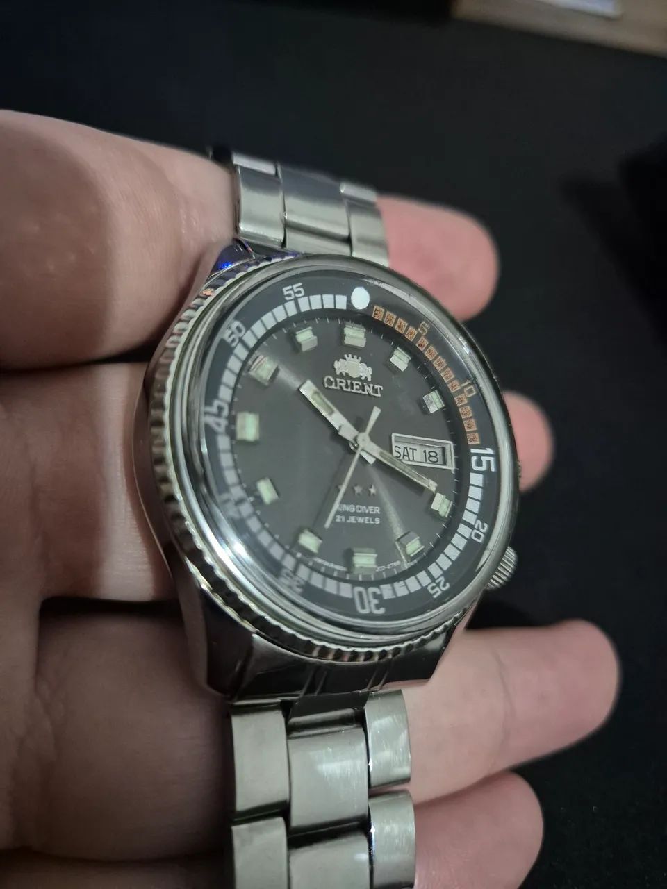 orient king diver vintage automático