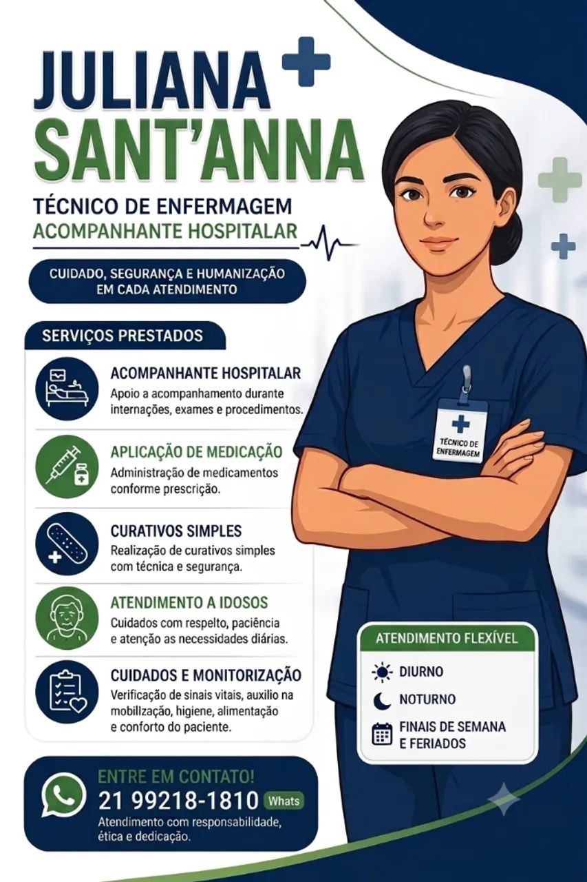 Cuidadora de idosos e técnico de enfermagem 