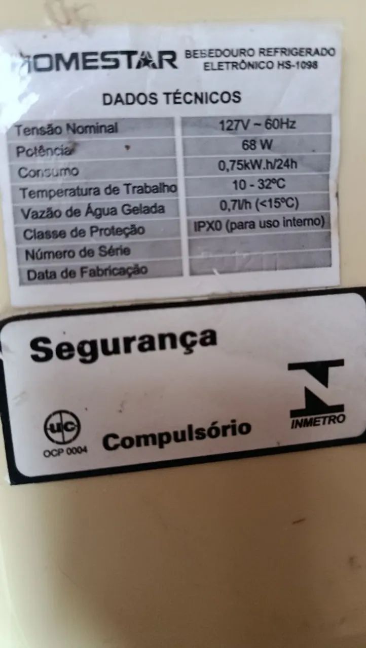 Filtro de água mineral 