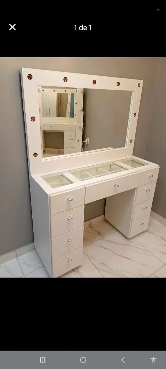 Penteadeira camarim 100% MDF 