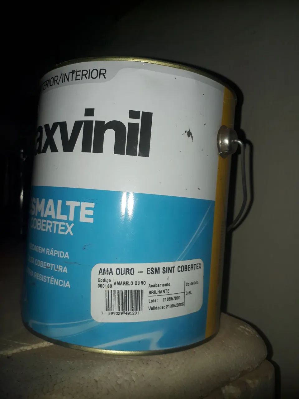 Vendo tinta esmalte sintético ferro metal lata 3.6