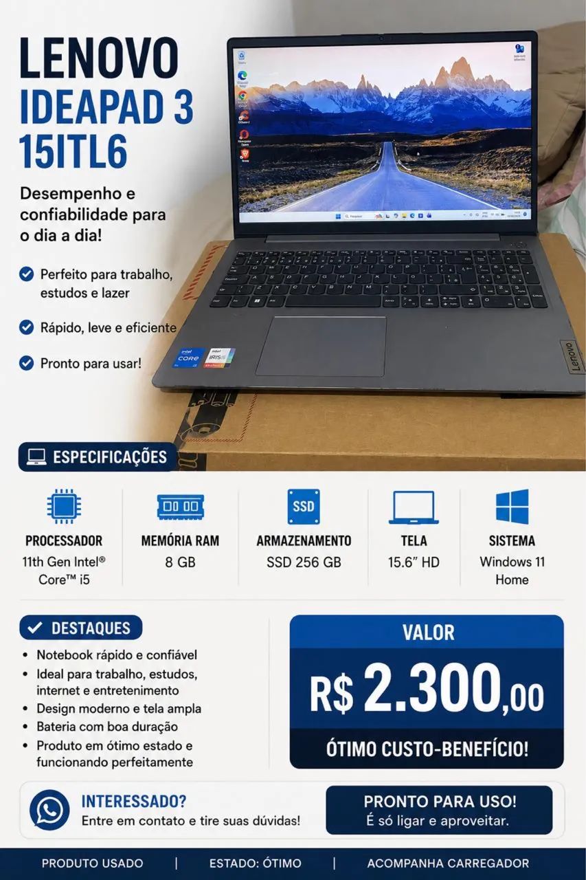 Notebook Ac troca em iPhone 