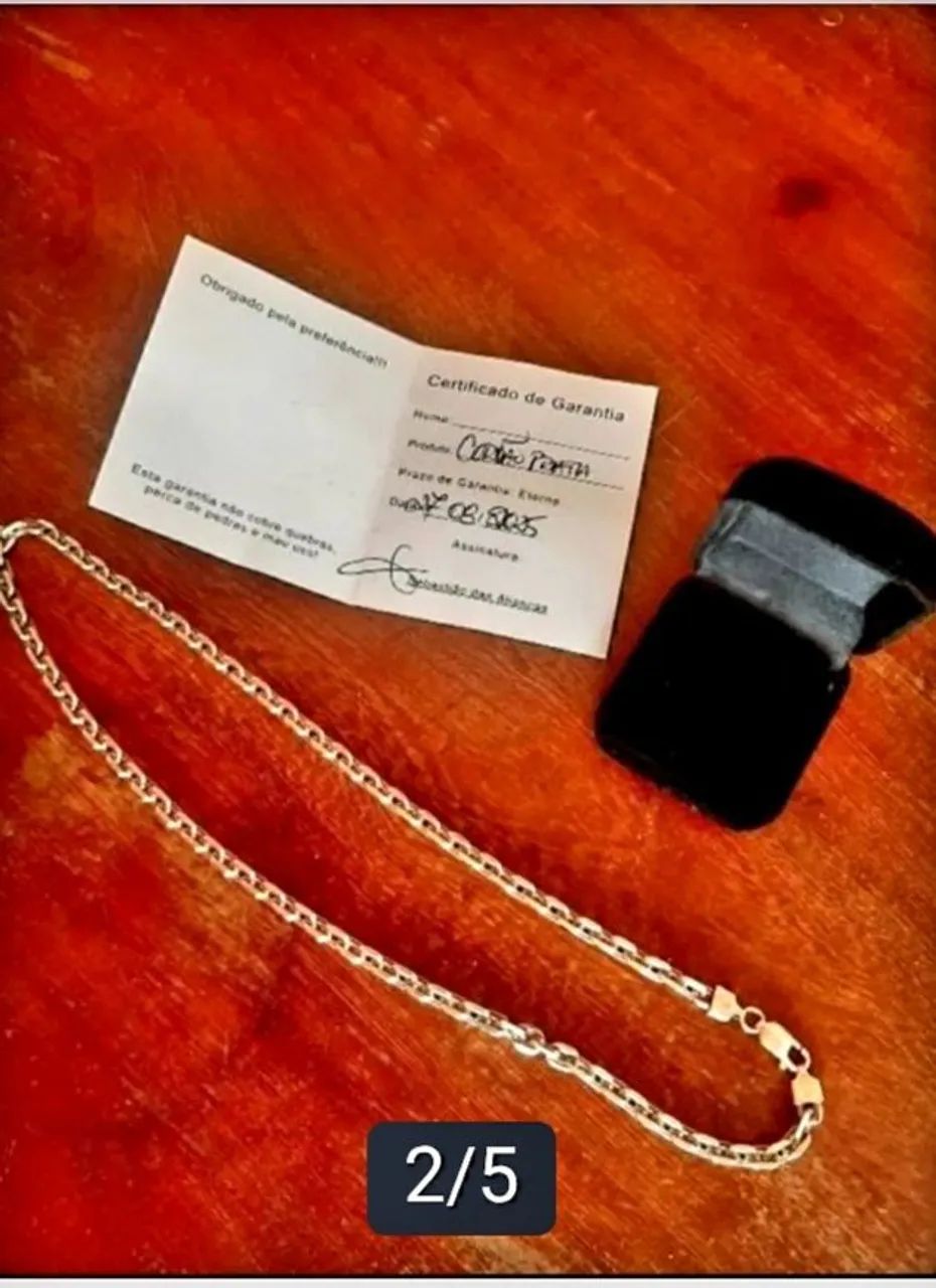 CORDÃO PRATA 950K CARTIER 49 GRAMAS  - Foto 2