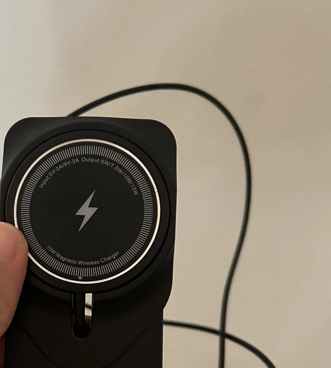 Carregador Indução Magnético 15W com Suporte  - Foto 2