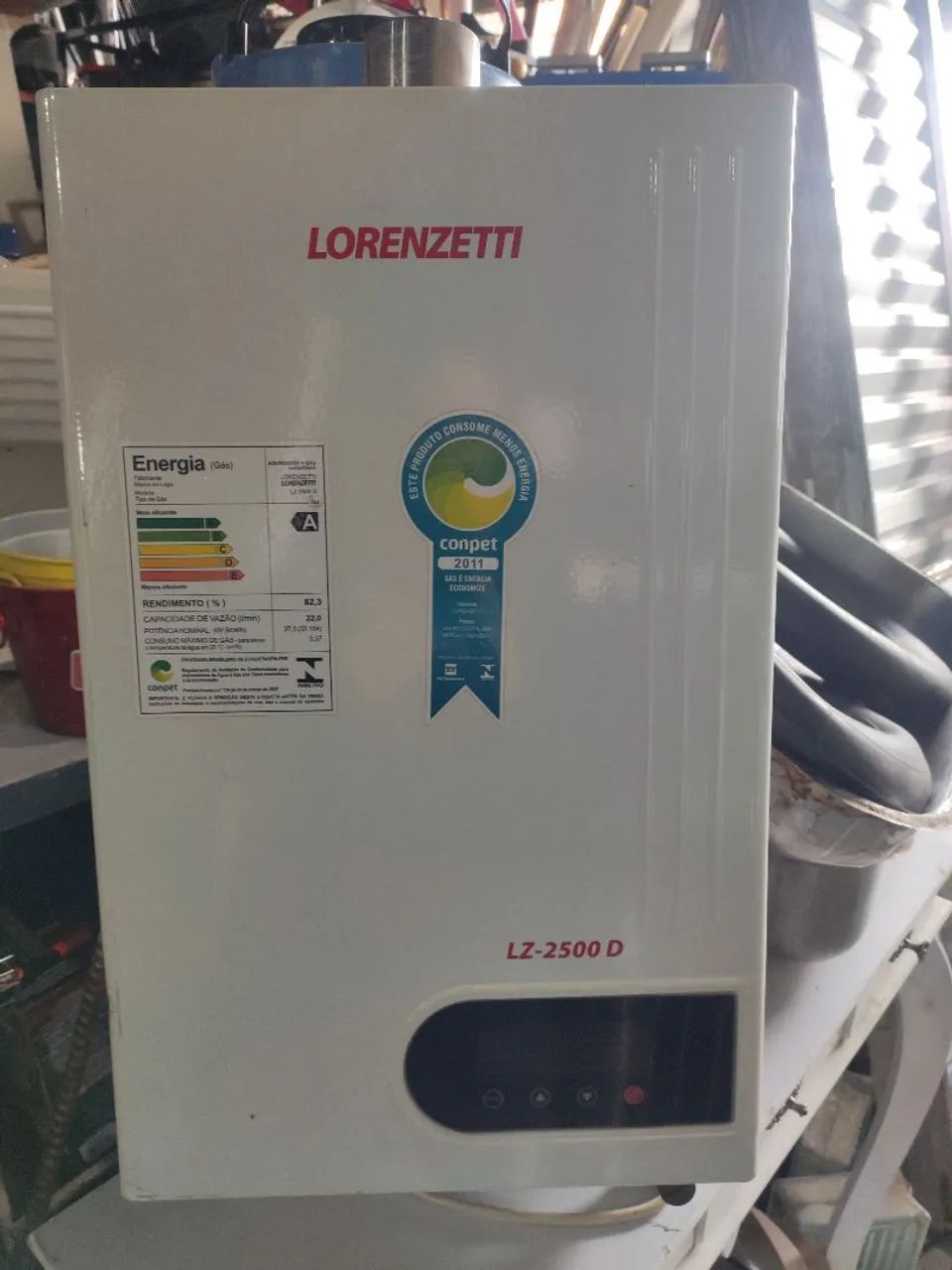 Aquecedor Lorenzetti LZ-2500 D/ GN (gás natural)