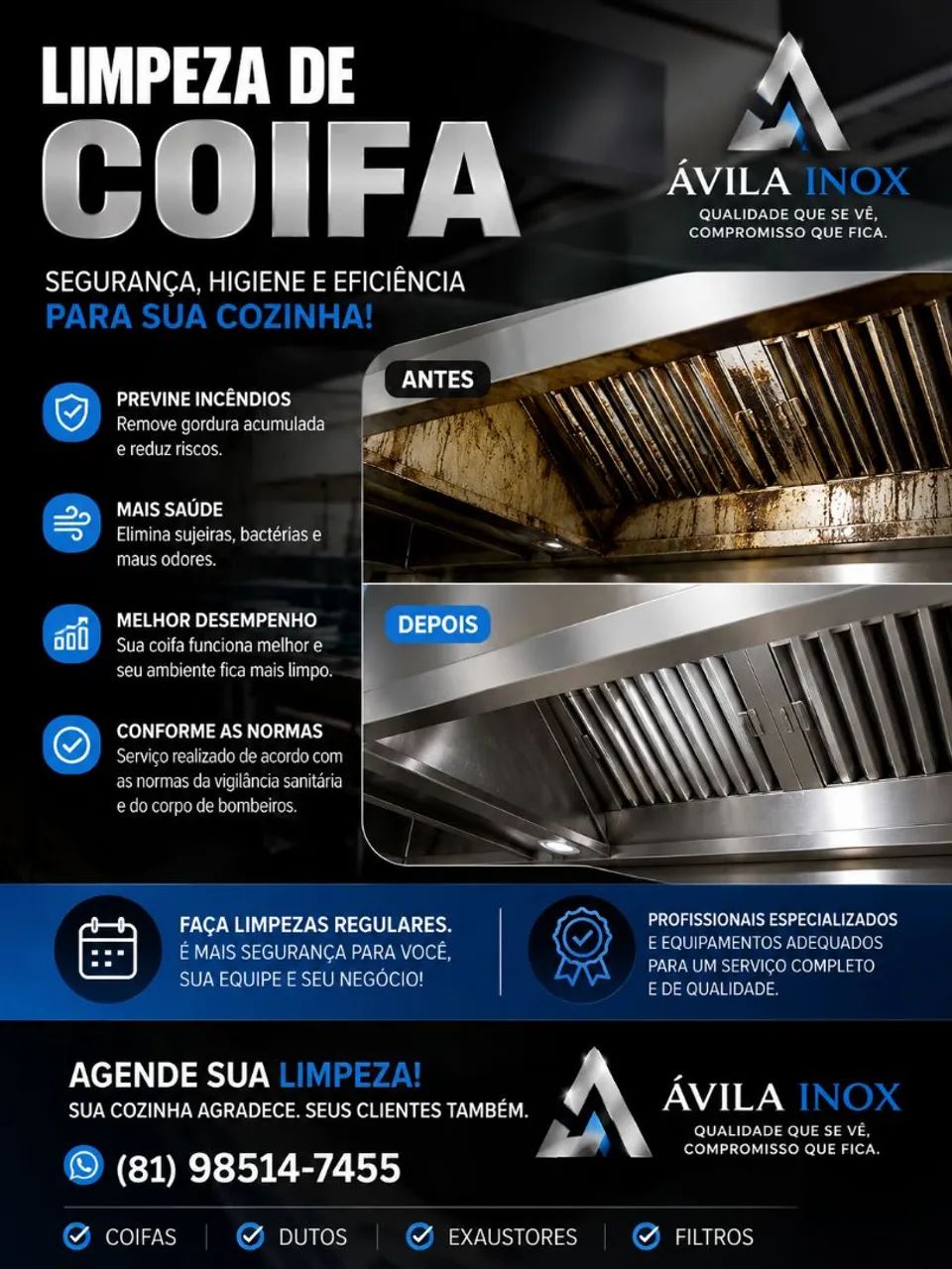 Limpeza de coifa 