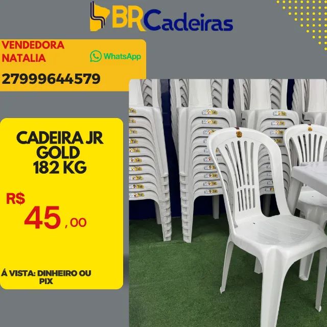 CADEIRAS BISTRÔ JR GOLD 182 KG 