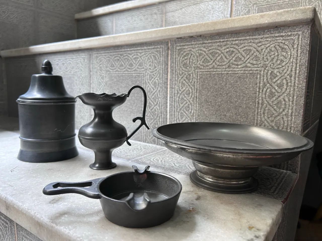 Conjunto de peças de estanho - Foto 4