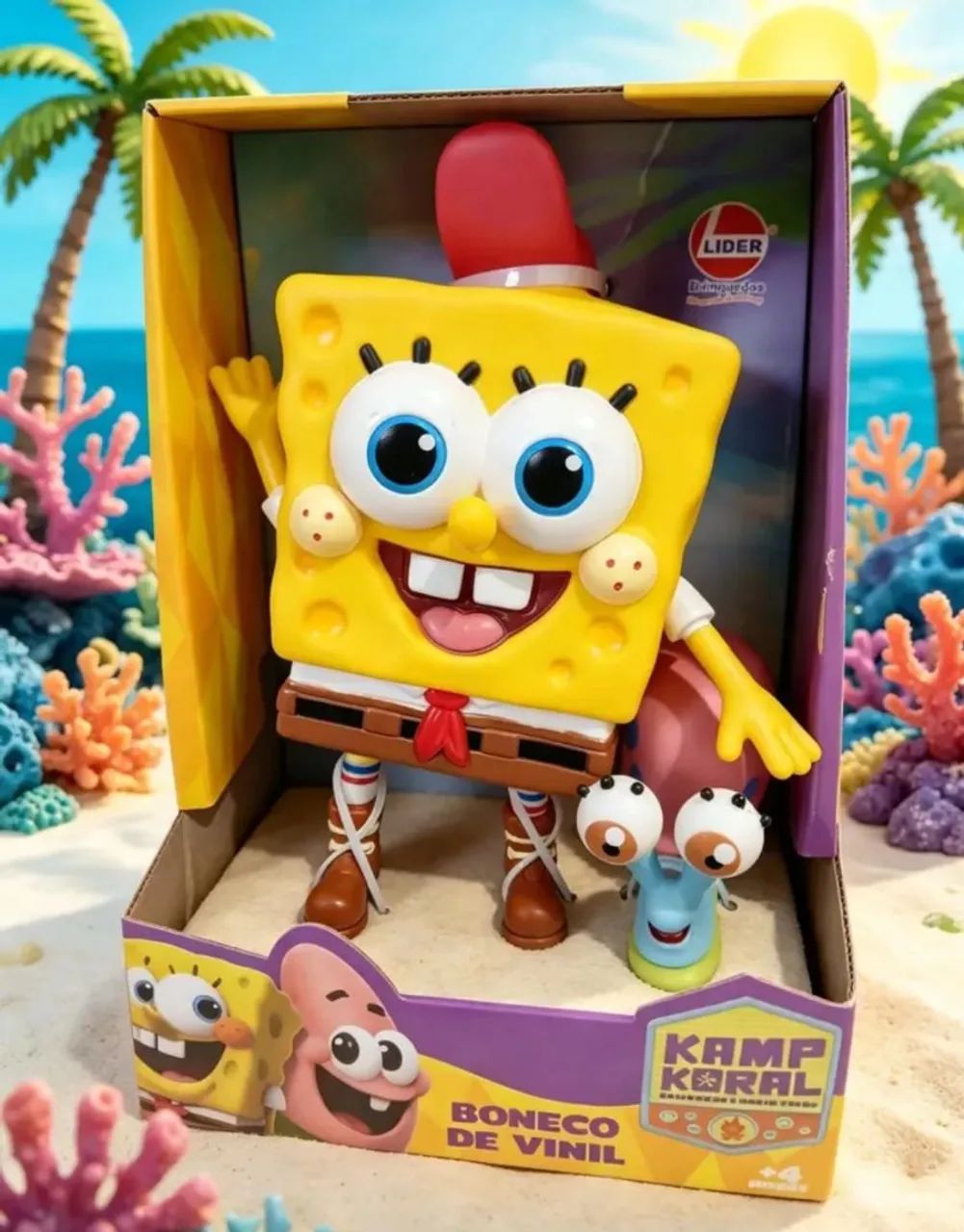 Boneco Bob Esponja Vinil Atóxico Oriiginal  - Foto 2