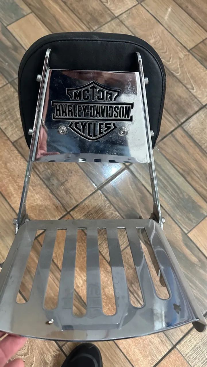 Sissy Bar Cromado Fixo Removível Harley-davidson I - Foto 2