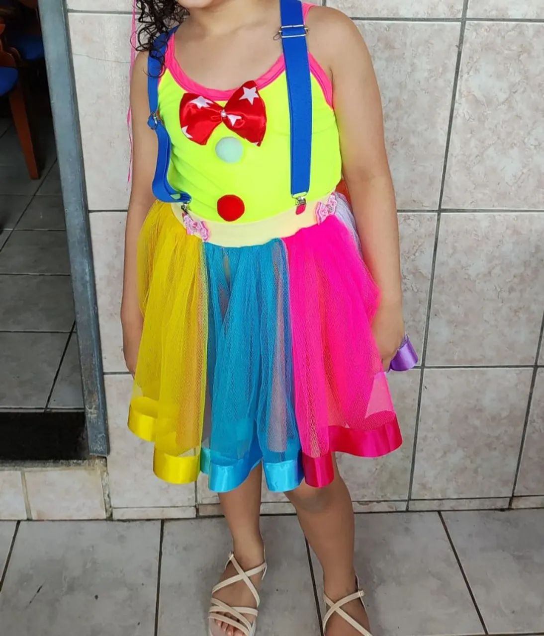 Fantasia de carnaval de palhaço