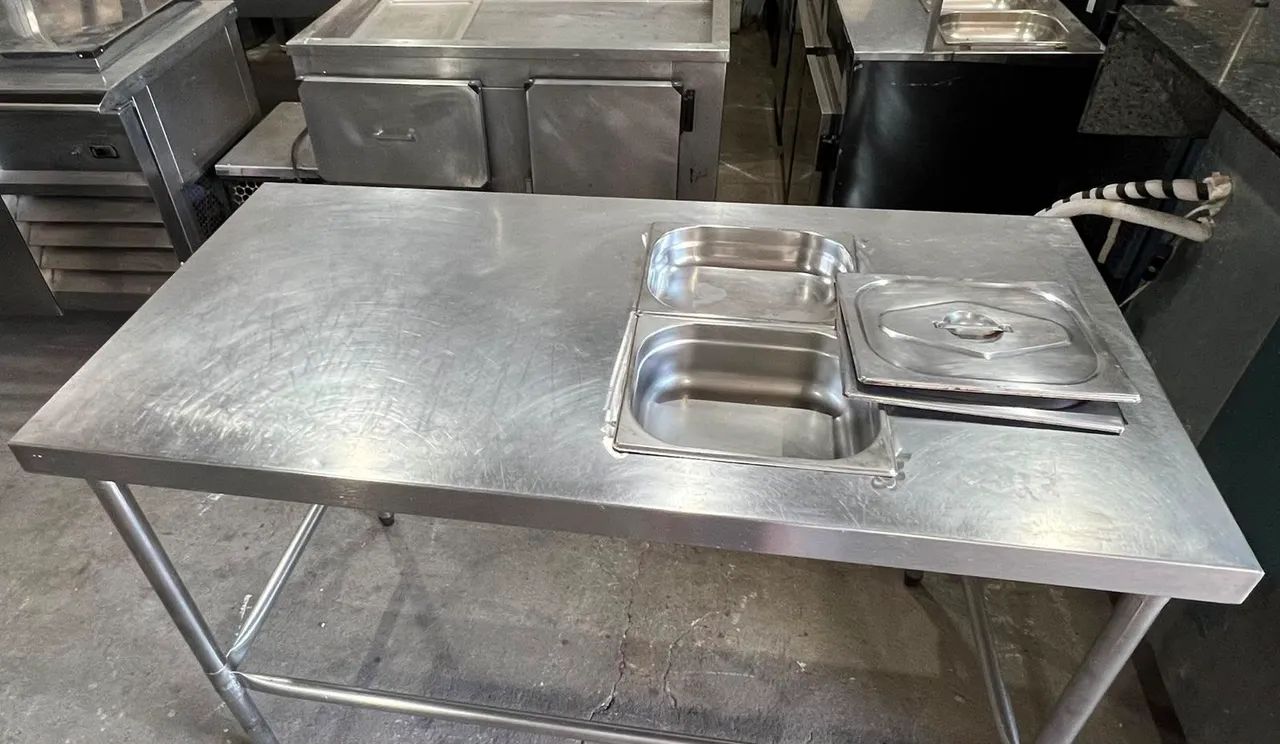 Mesa inox com Gns 
