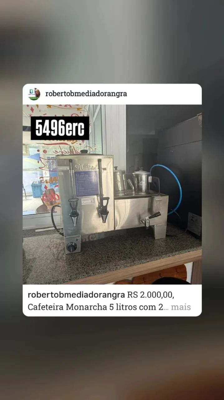 Cafeteira elétrica 220 v Monarcha 2 bules