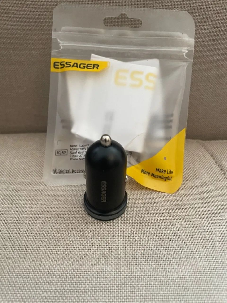 Carregador Veicular Essager ! PD/ usb e usb c - Foto 3