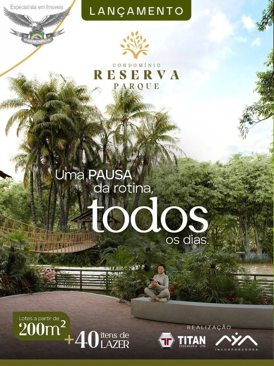 LANÇAMENTO CONDOMiNIO DE LOTES RESERVA PARQUE