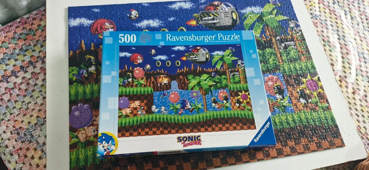 Quebra cabeca  sonic 500pc  Ravensburguer - Foto 2
