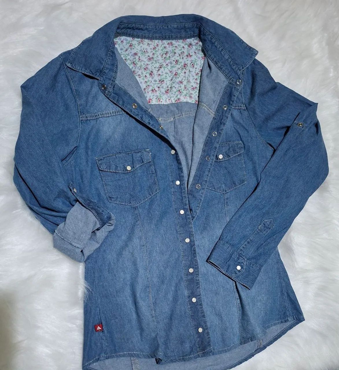 Camisa jeans feminina  - Foto 2