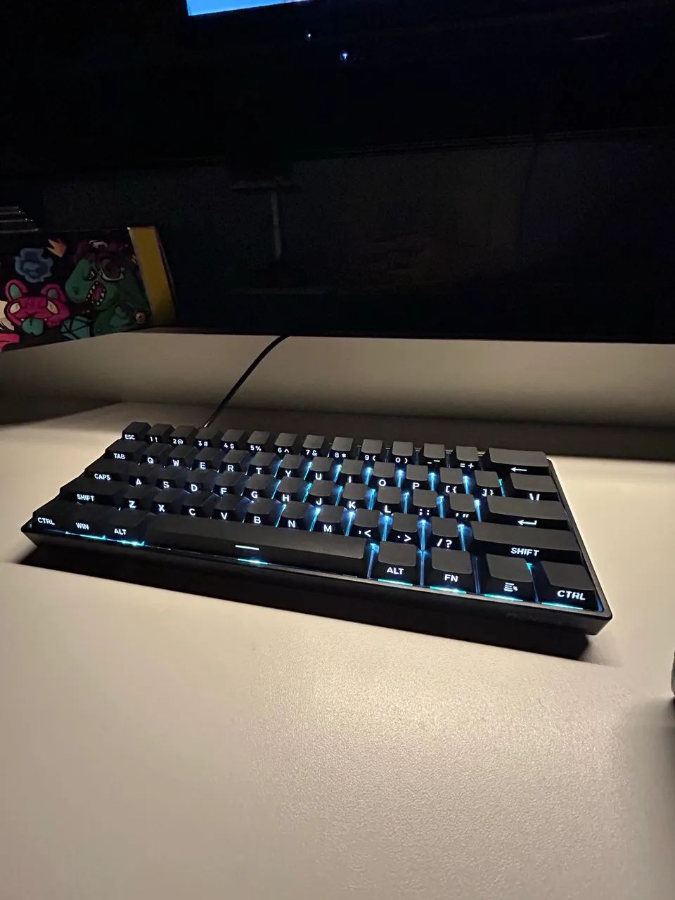 teclado e mouse gamer 