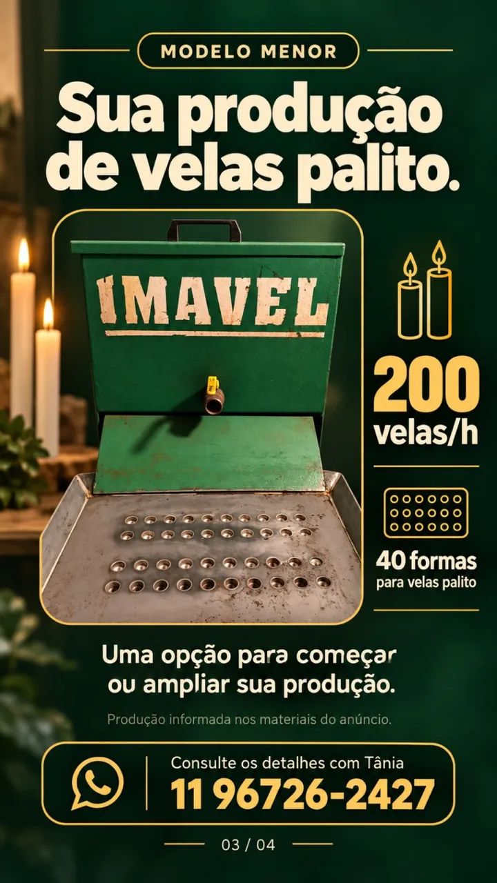 Máquinas de velas Imavel - Foto 3