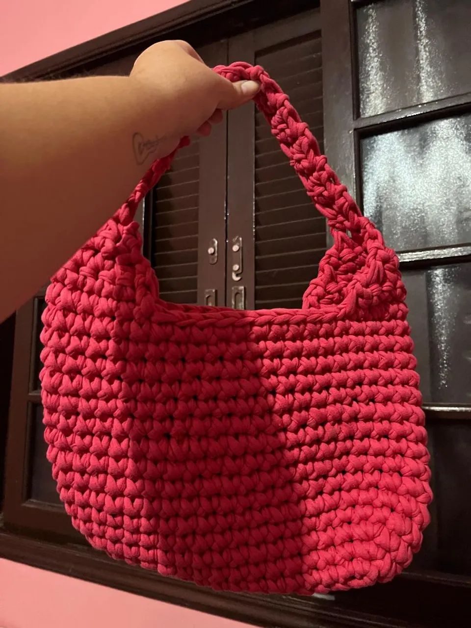 Bolsa mão crochê  - Foto 2