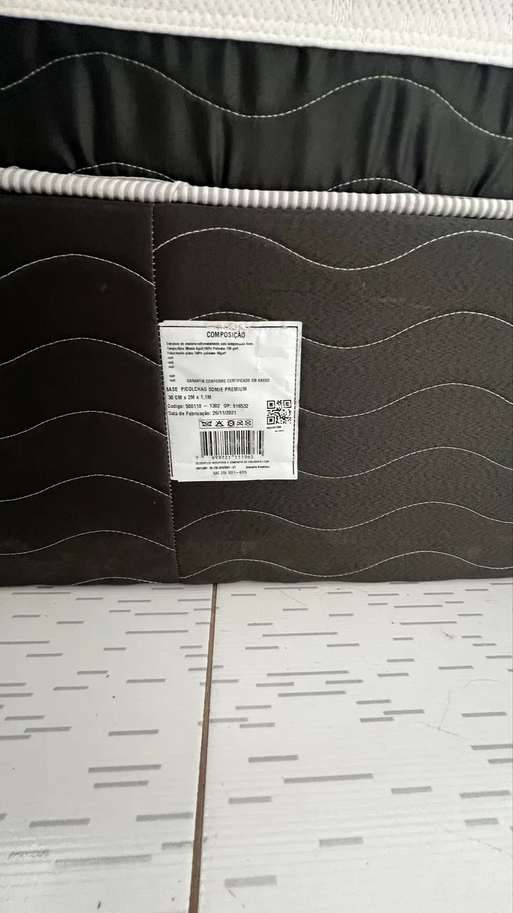 Cama solteirão colchão + base 