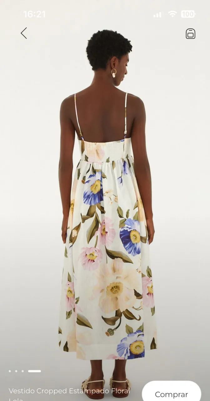 Vestido estampado farm  - Foto 3