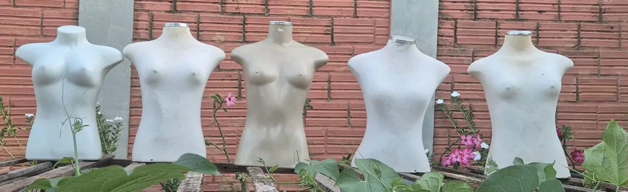 Kit com 5 manequins meio corpo - Foto 2