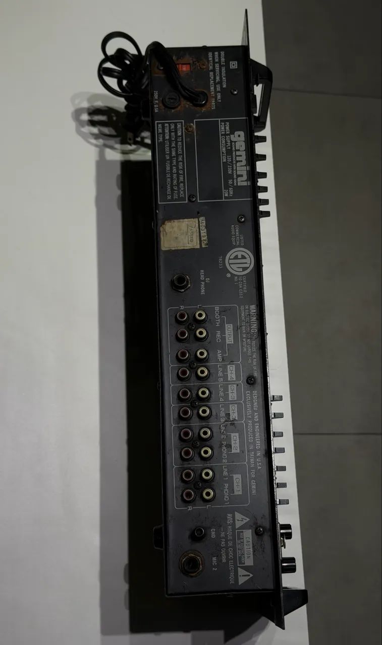 PRÉ AMPLIFICADOR MIXER GEMINI - Foto 6