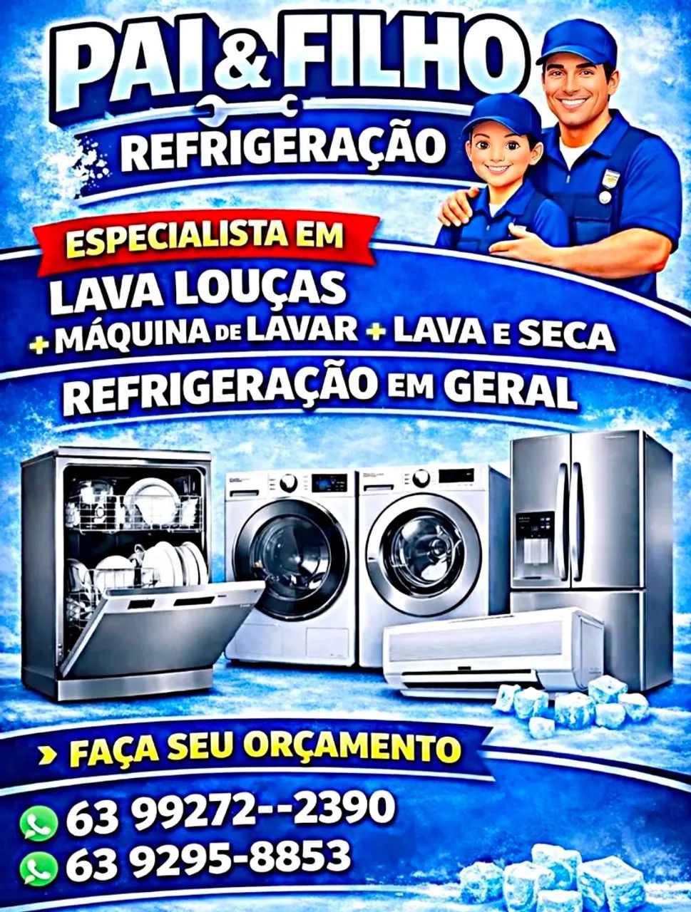 Lava louça,maquina de lavar,tudo em geral!