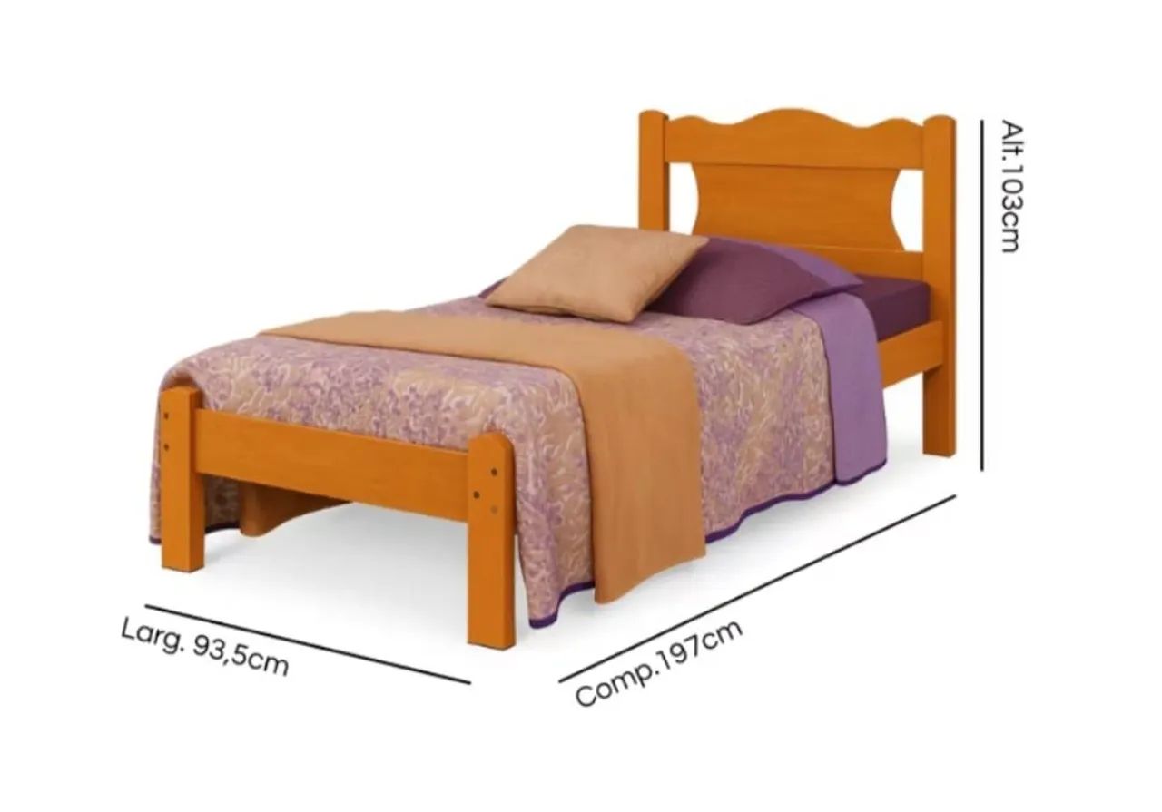 Cama solteiro - valor individual - não acompanha colchão  - Foto 2