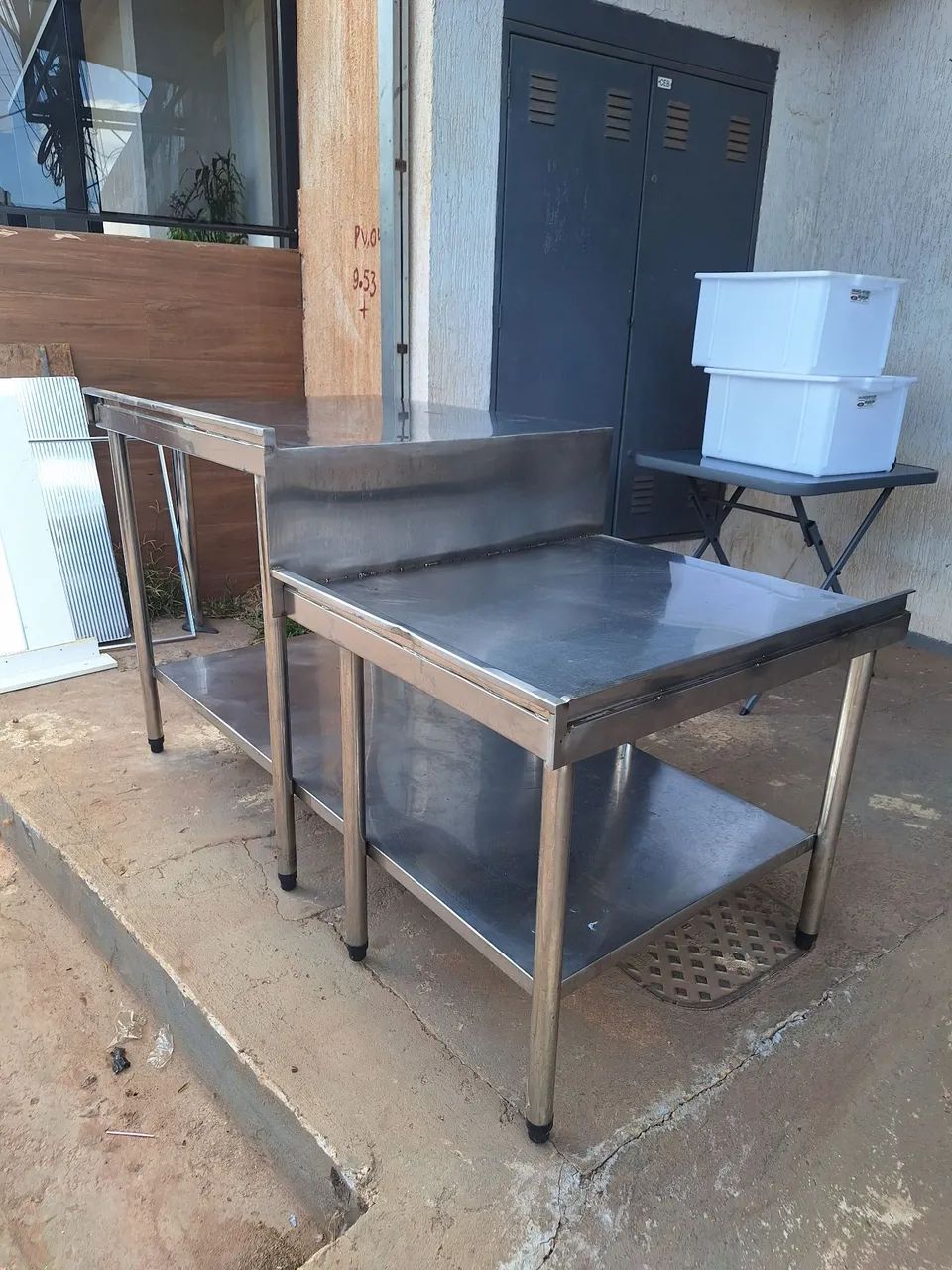 Bancada inox para cozinha