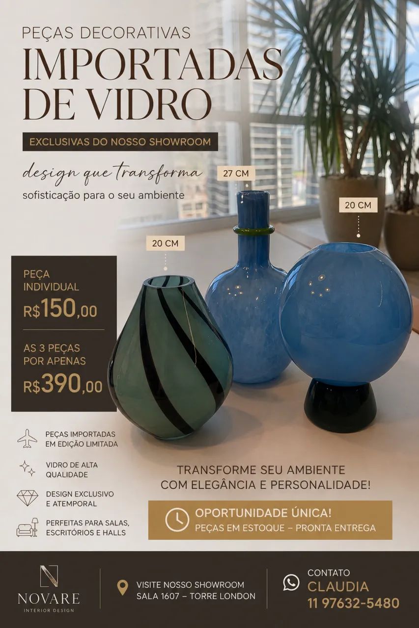 Vasos de vidro
