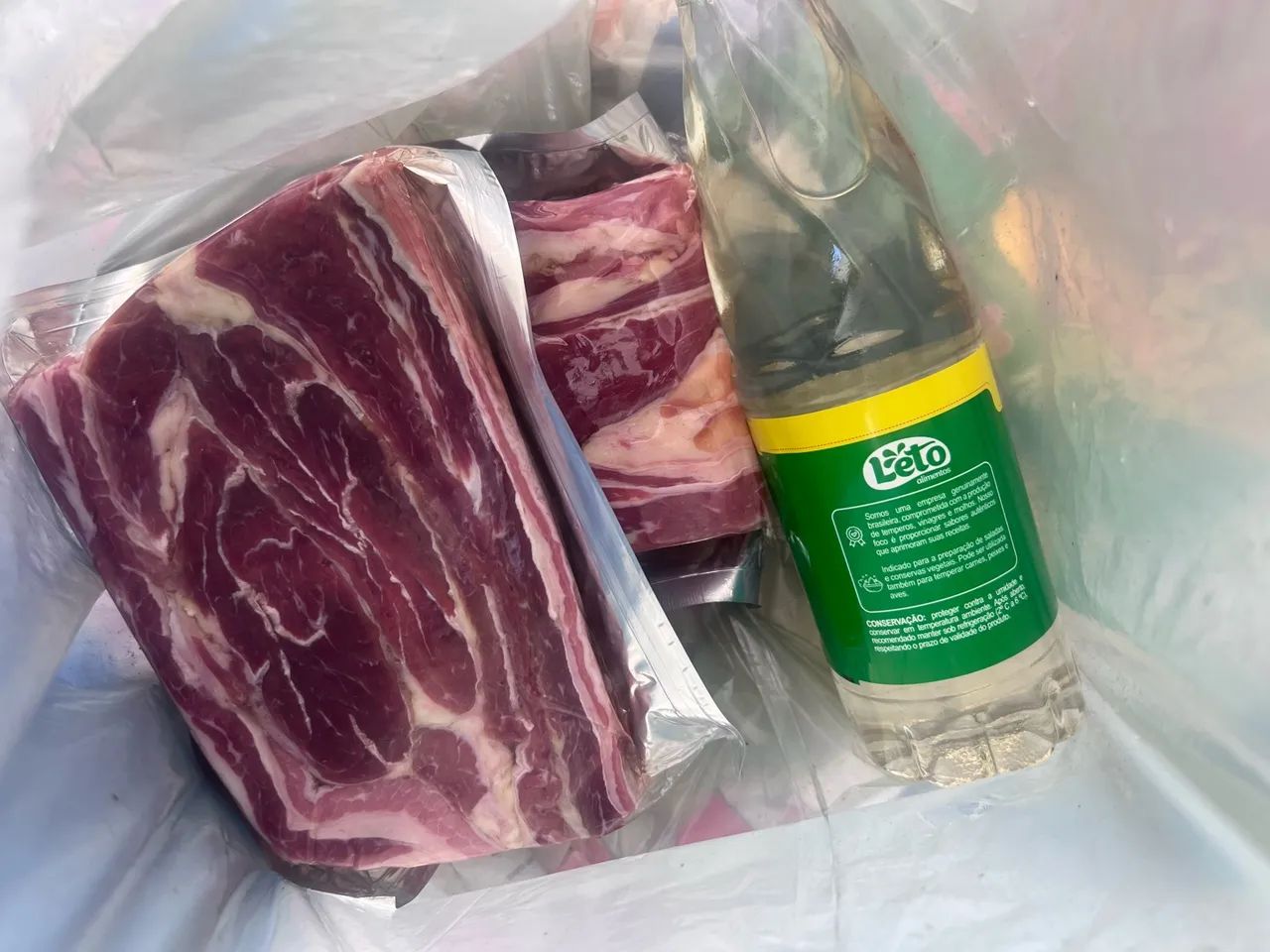Feira completa + 2 carnes de charque e um vinagre de  álcool  - Foto 4