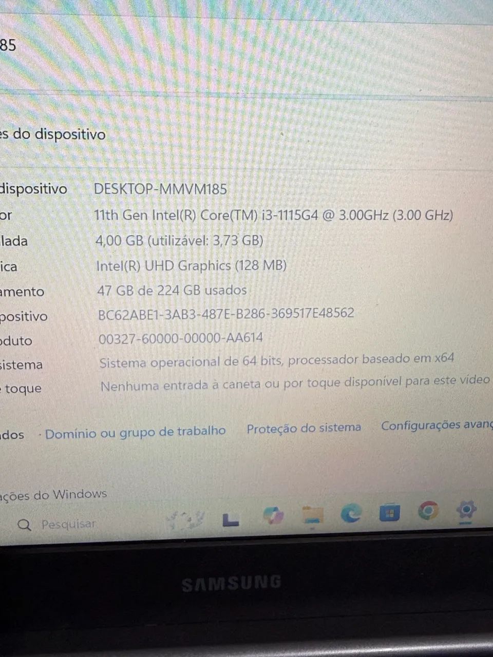 Vendi notebook Samsung Book Core i3 11a geração  - Foto 4