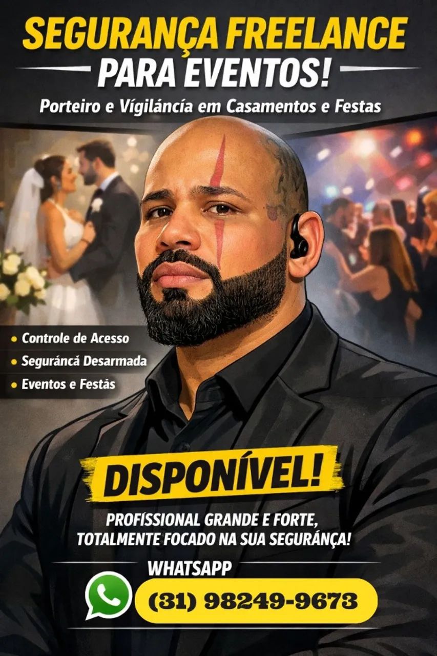 Segurança Freelance para Eventos - Porteiro Forte e Confiável