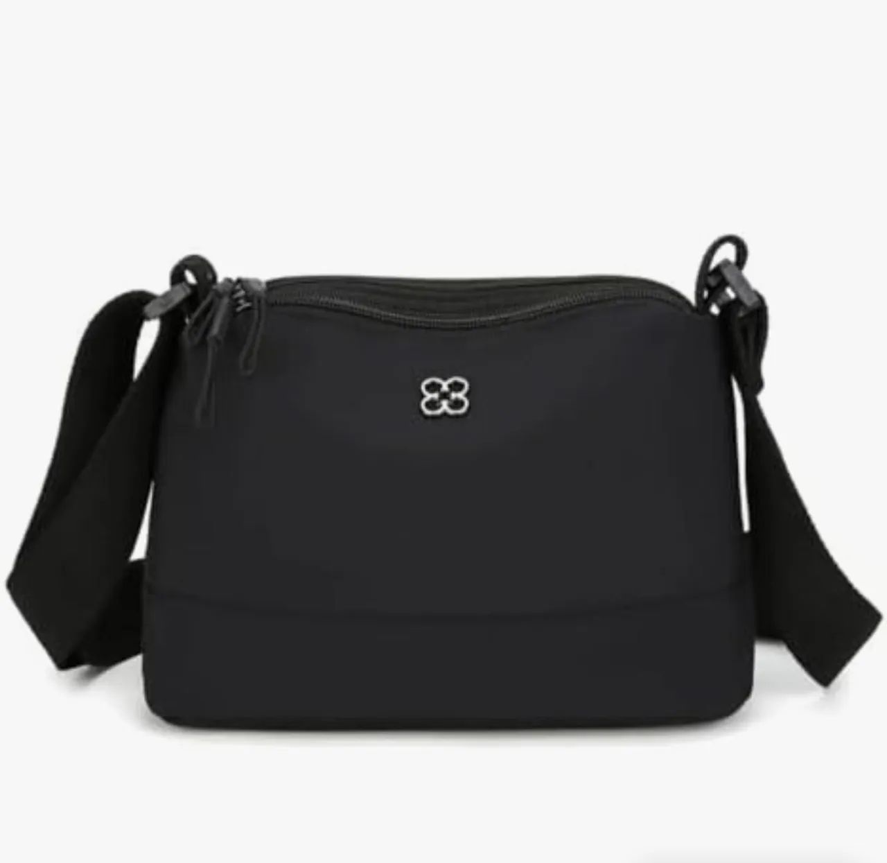 Bolsa Transversal Casual Multi-Bolsos -Bege ou Preta
