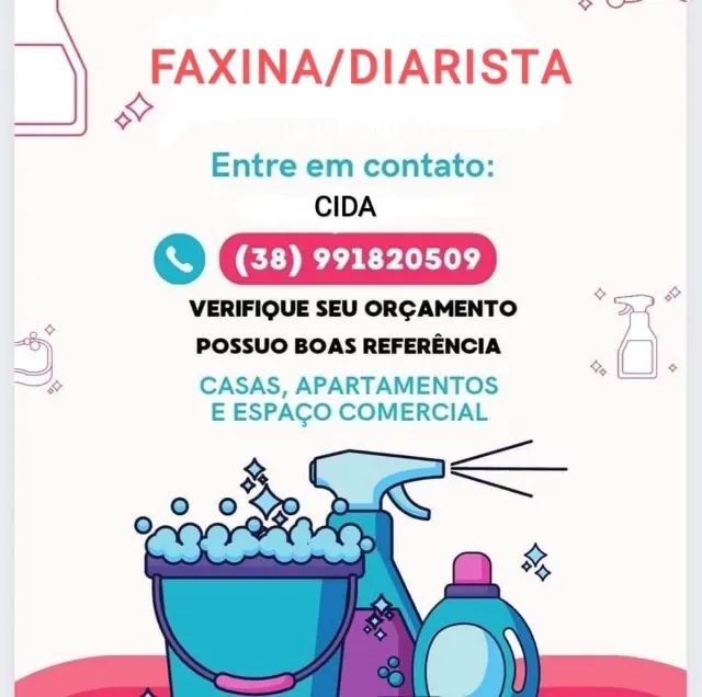 Faxina e limpeza geral 