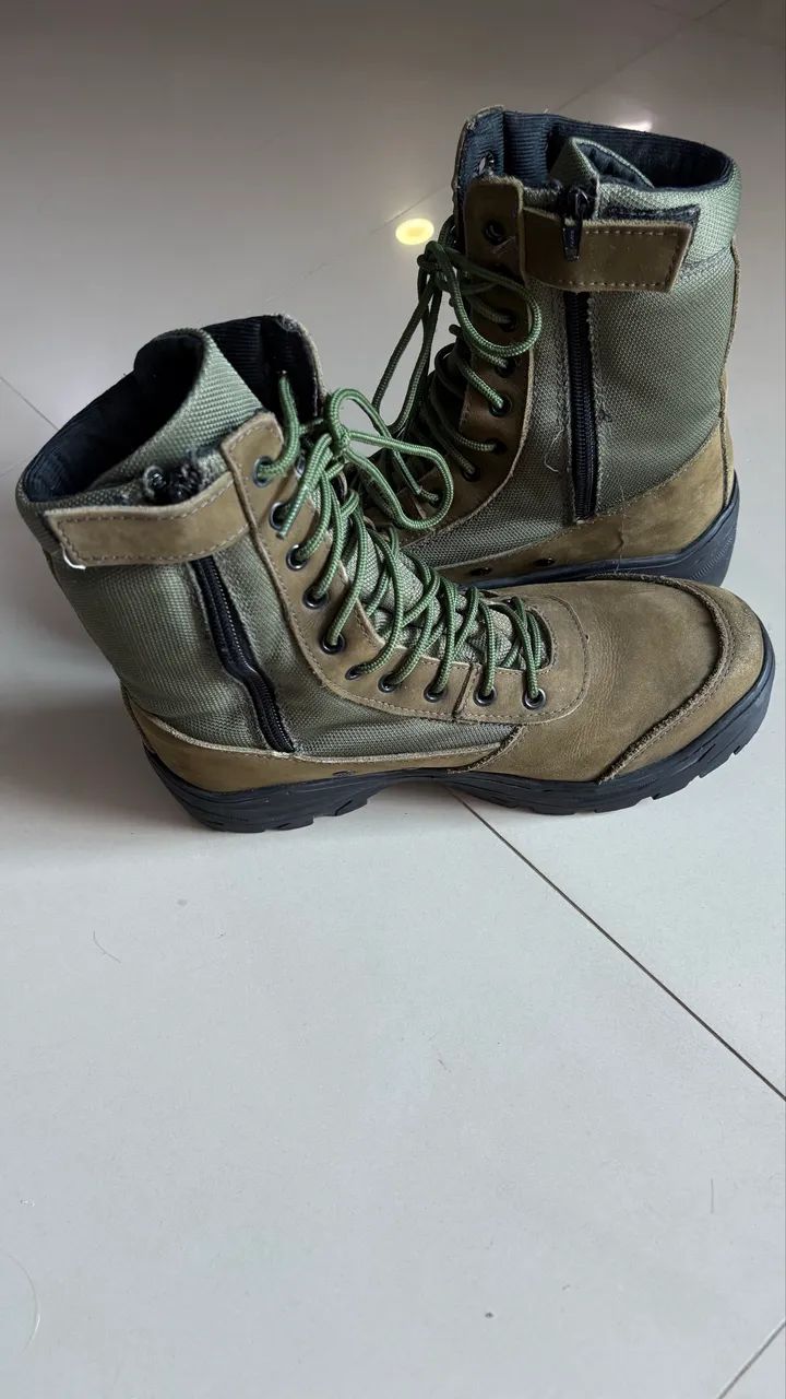 Coturno com zíper modelo novo do exército  - Foto 2