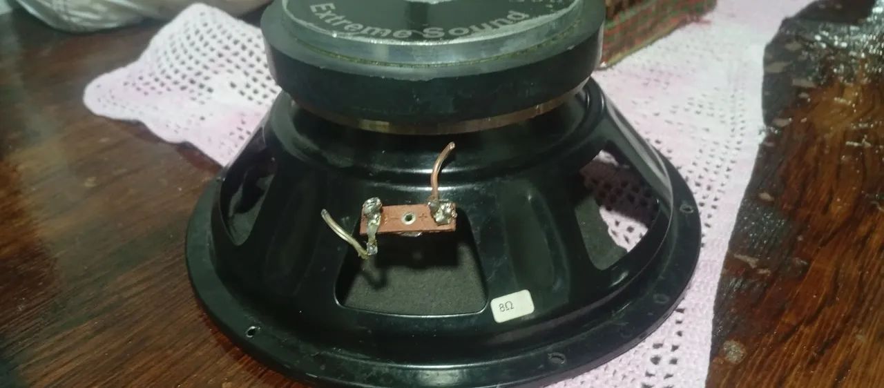 Auto falante 10 polegadas medio grave magnum 250w pra arrumar  - Foto 4