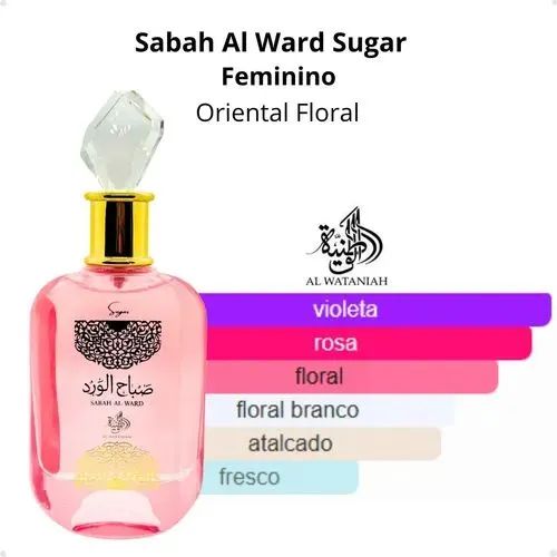 Perfume Sabah Al Ward Sugar 100ml Original Pronta Entrega Lacrado - Foto 2