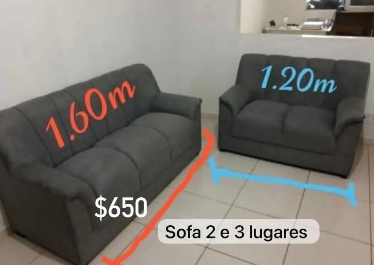 Sofá 2 e 3 lugares novo $679,99 entrego 