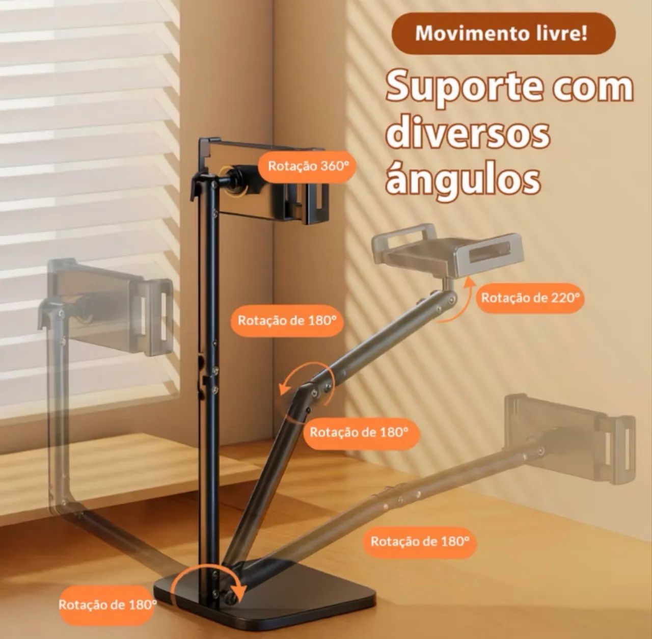 Suporte para Celular e Tablet e Ipad Universal - Foto 4