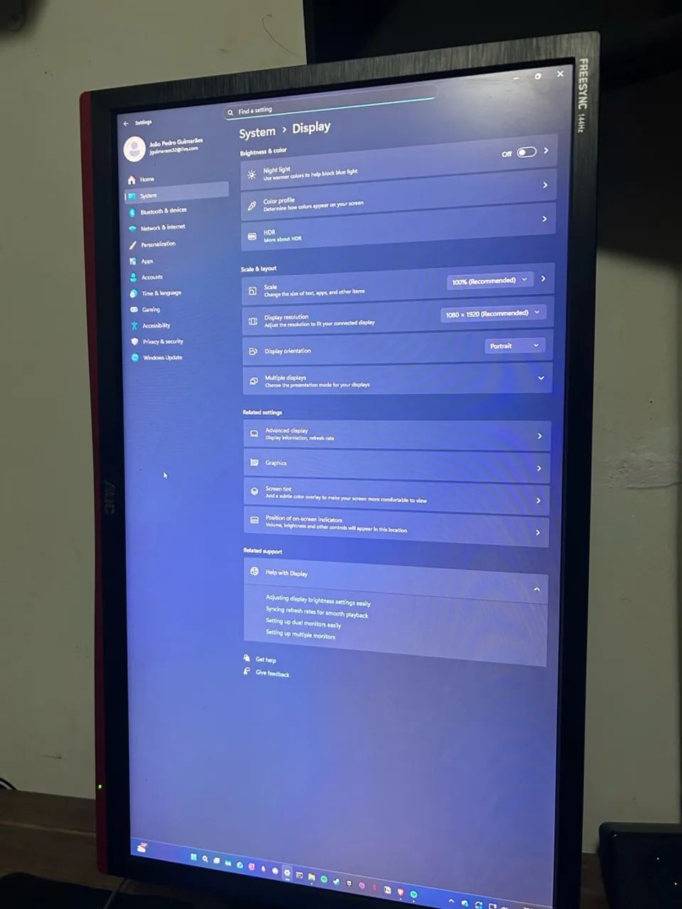 Monitor AOC Full HD 144hz - Foto 4